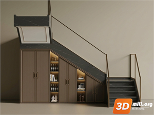 Under-stair cabinet Skp Files 